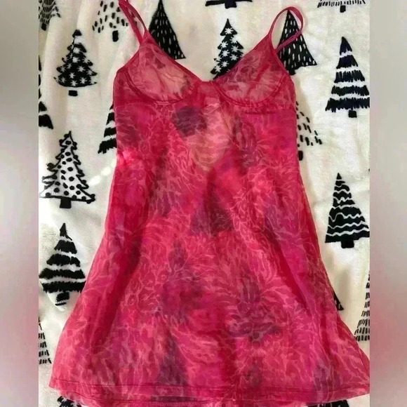 Victoria's Secret Other - Victoria’s Secret cheetah print slip dress size 36c